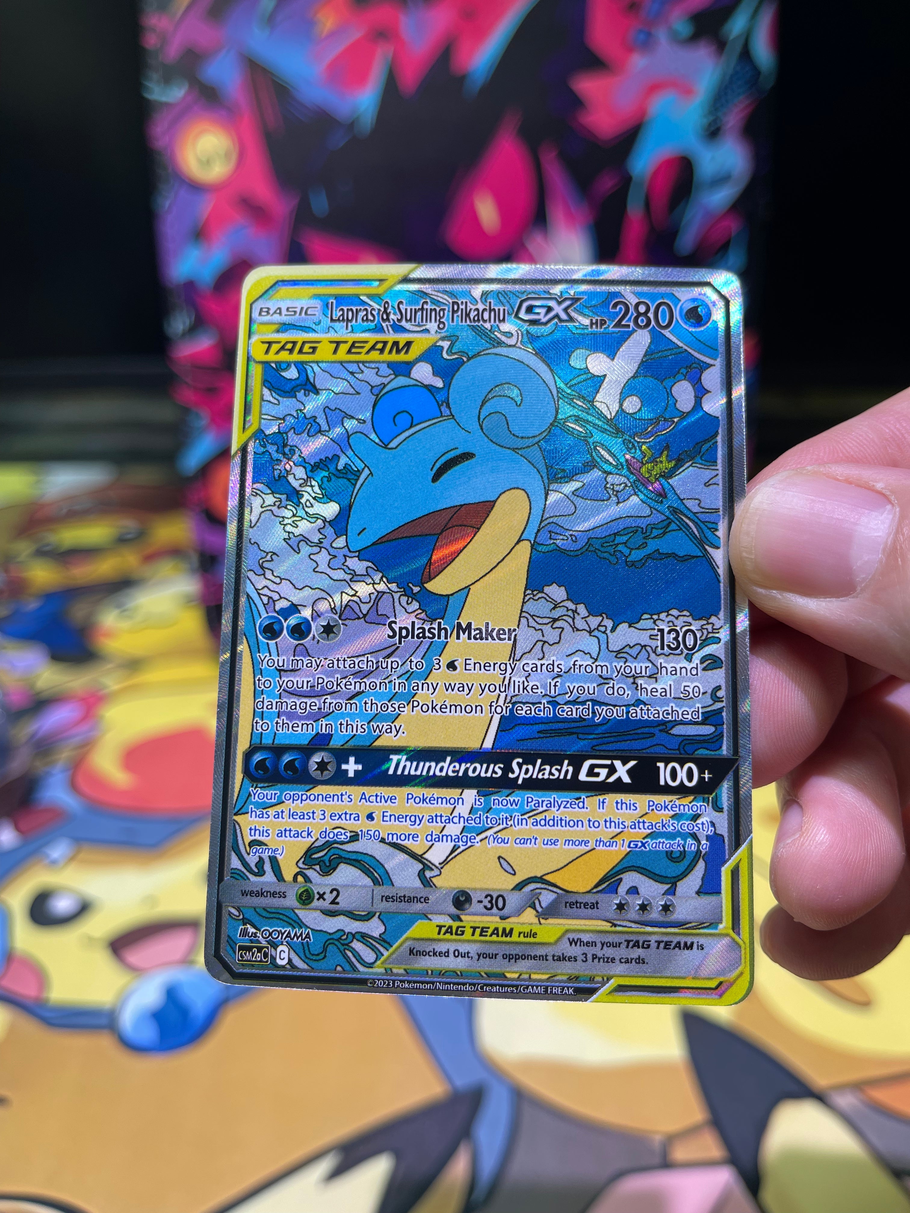Lapras&Surfing Pikachu GX--Y107