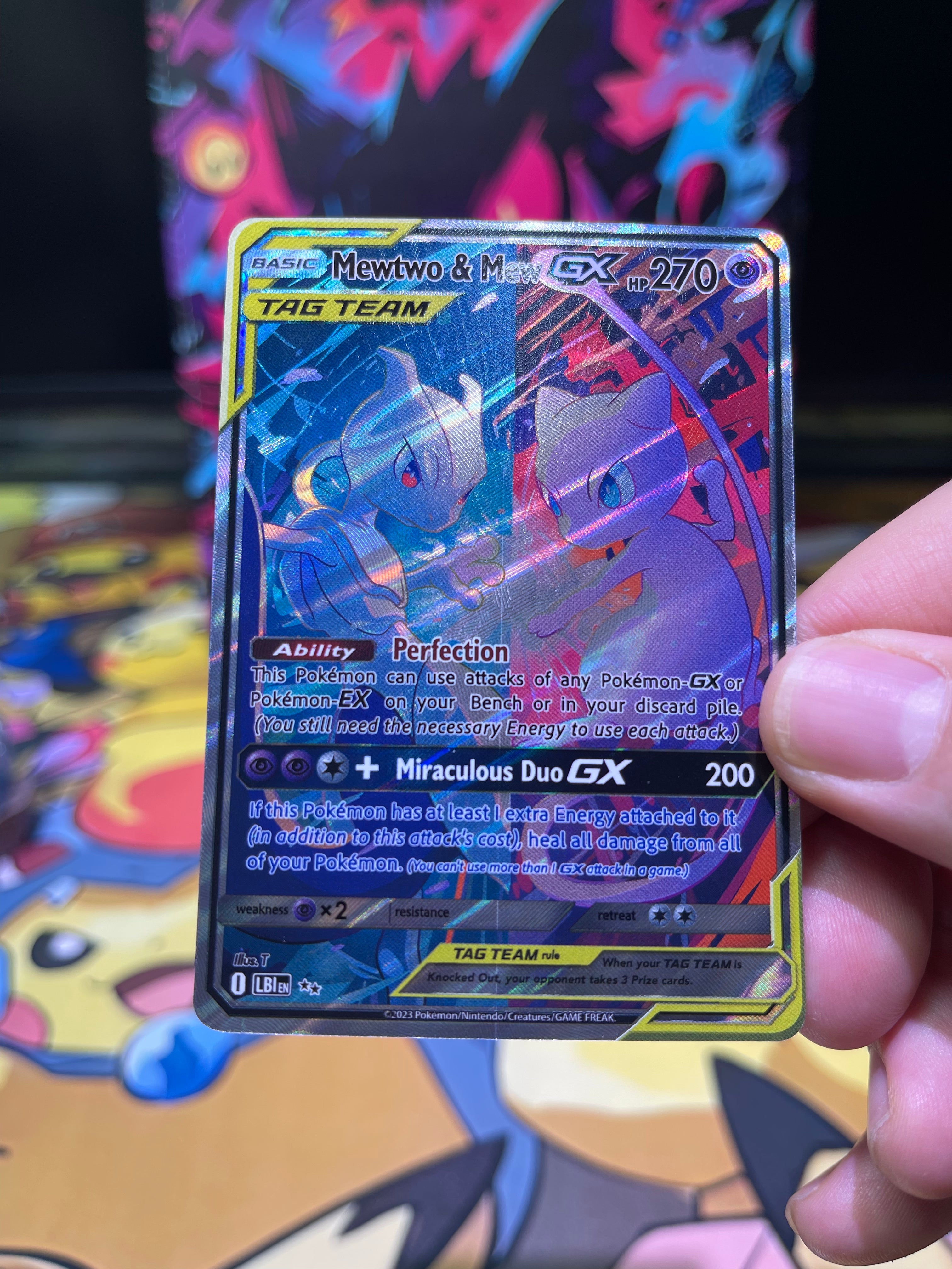 Mewtwo&Mew GX--Y134