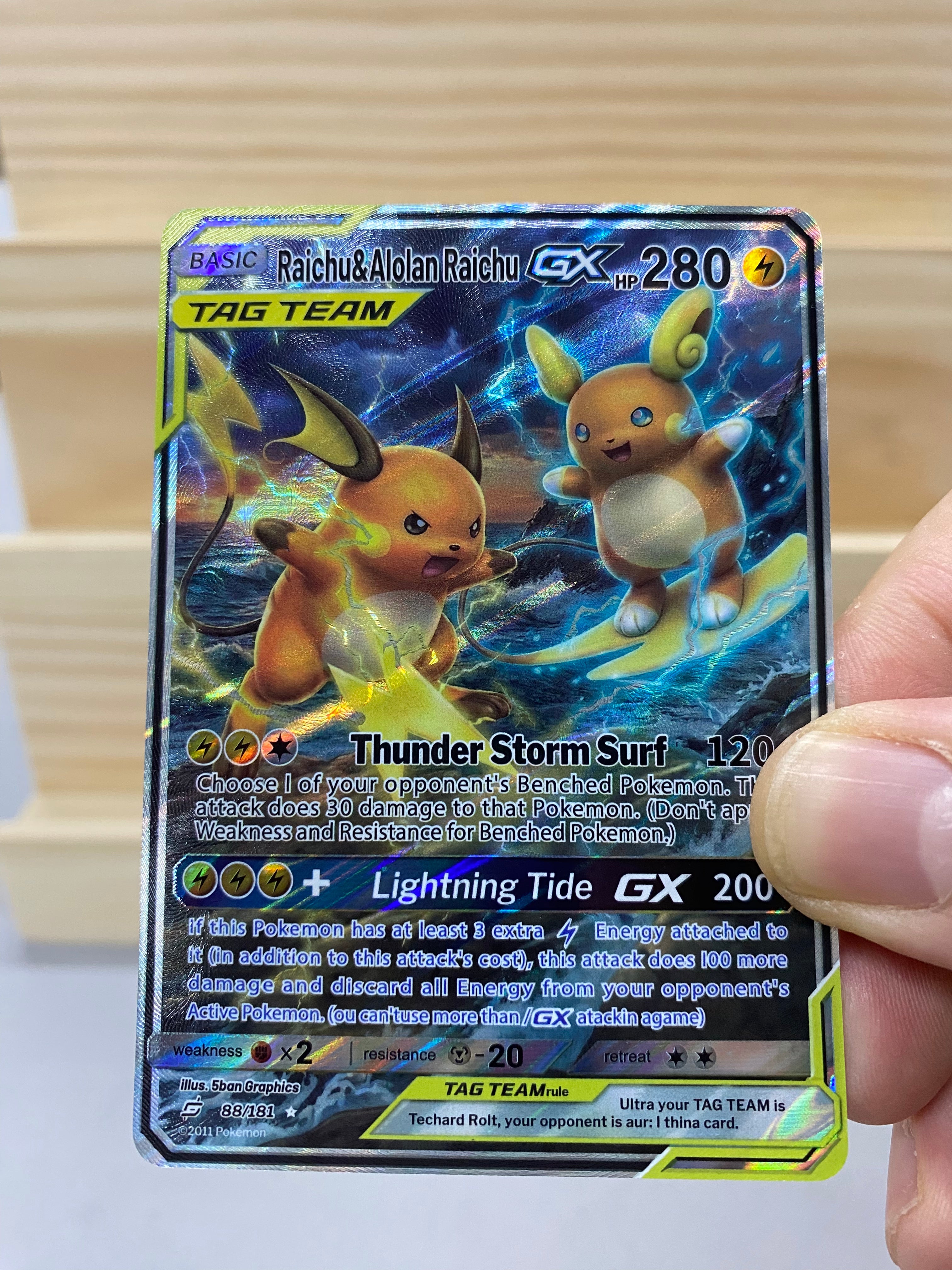 Raichu&Alolan Raichu GX--Y025