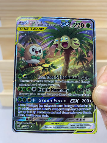 Rowlet&Alolan Exeggutor GX--Y036