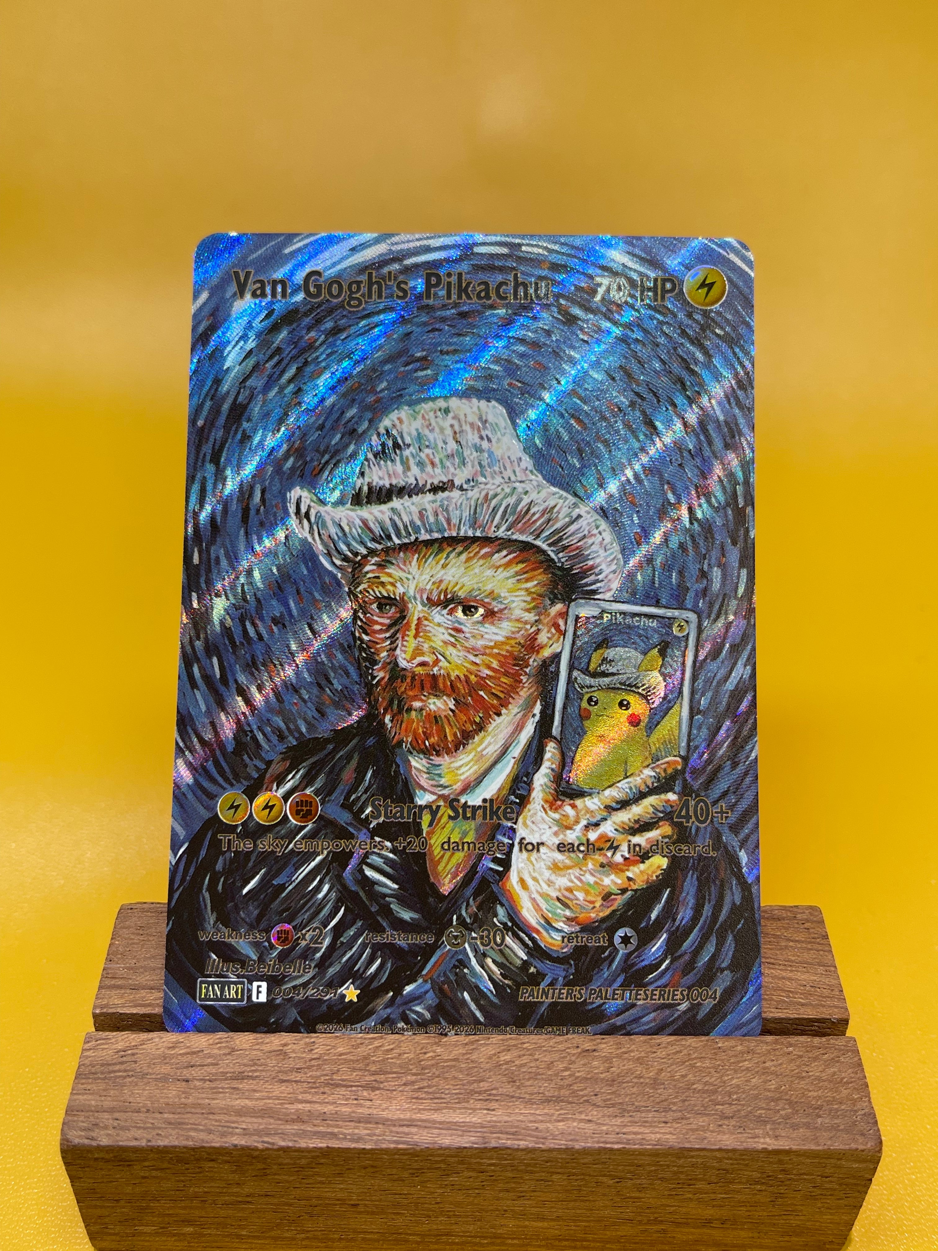 Van Gogh's Pikachu Hand-drawn--Y350