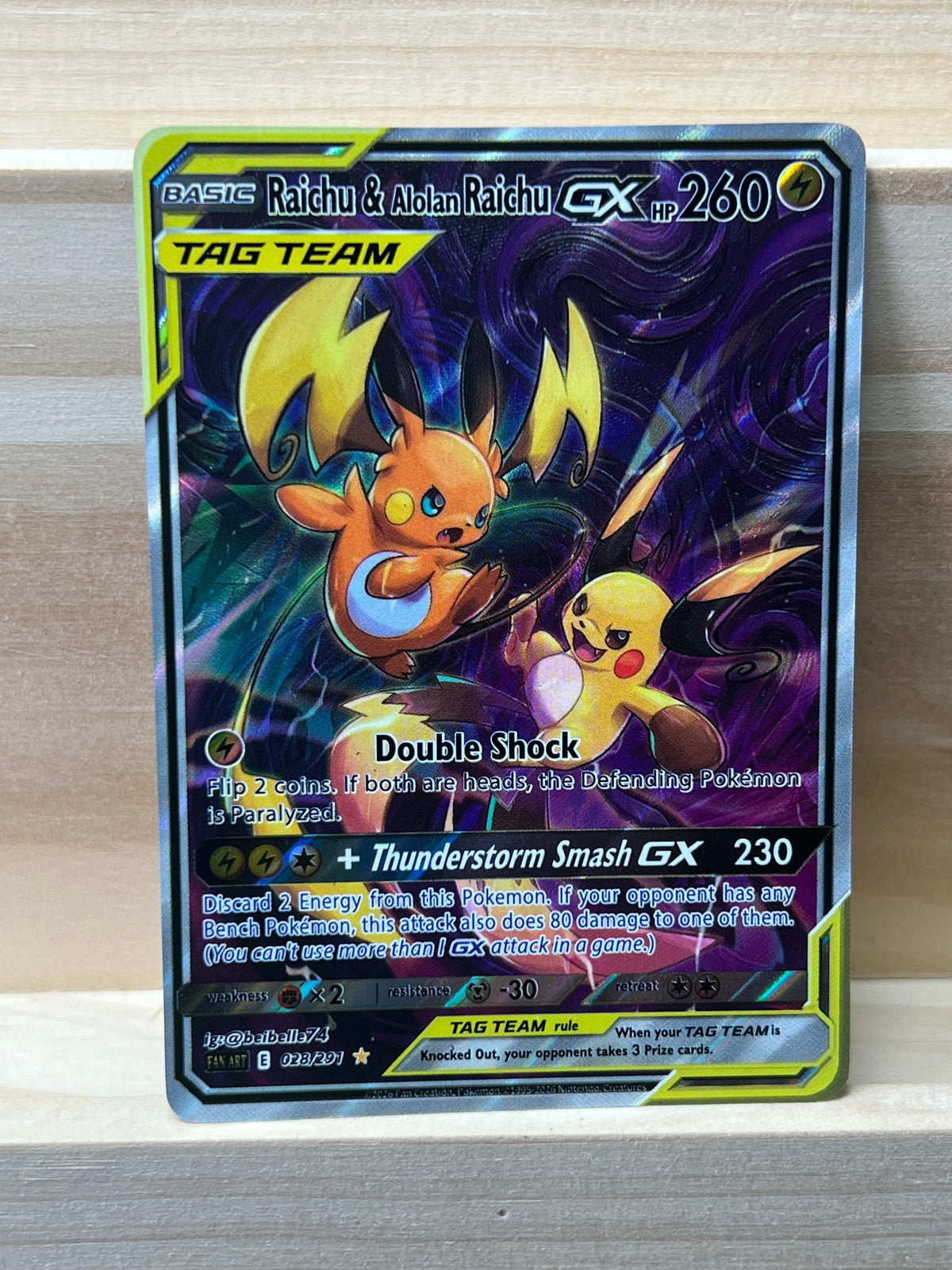 Raichu & Alolan Raichu GX*-Y502