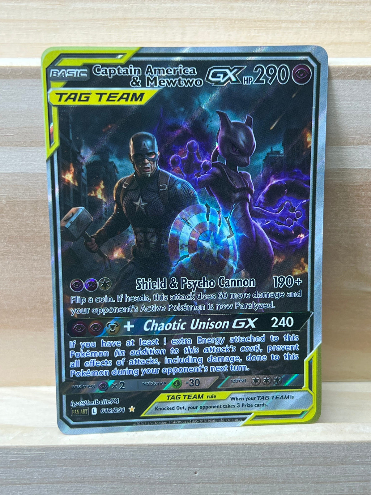 Captain America & Mewtwo GX*-Y534