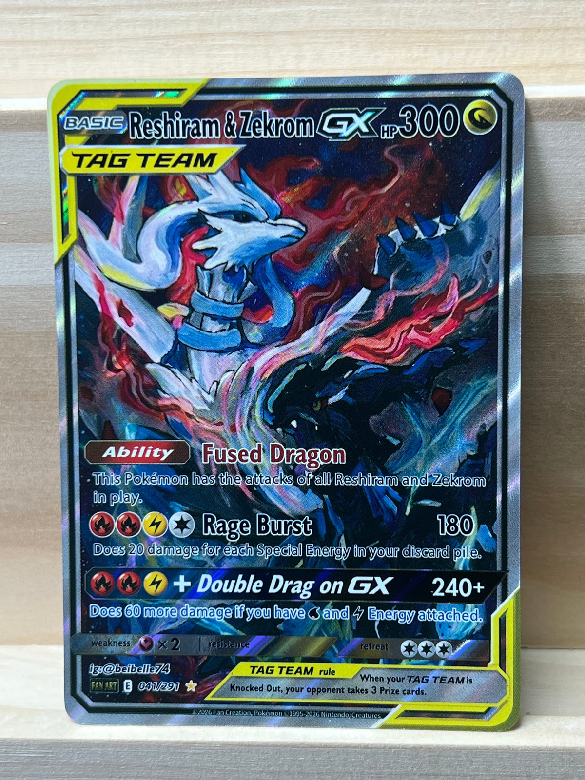 Reshiram & Zekrom GX*-Y602