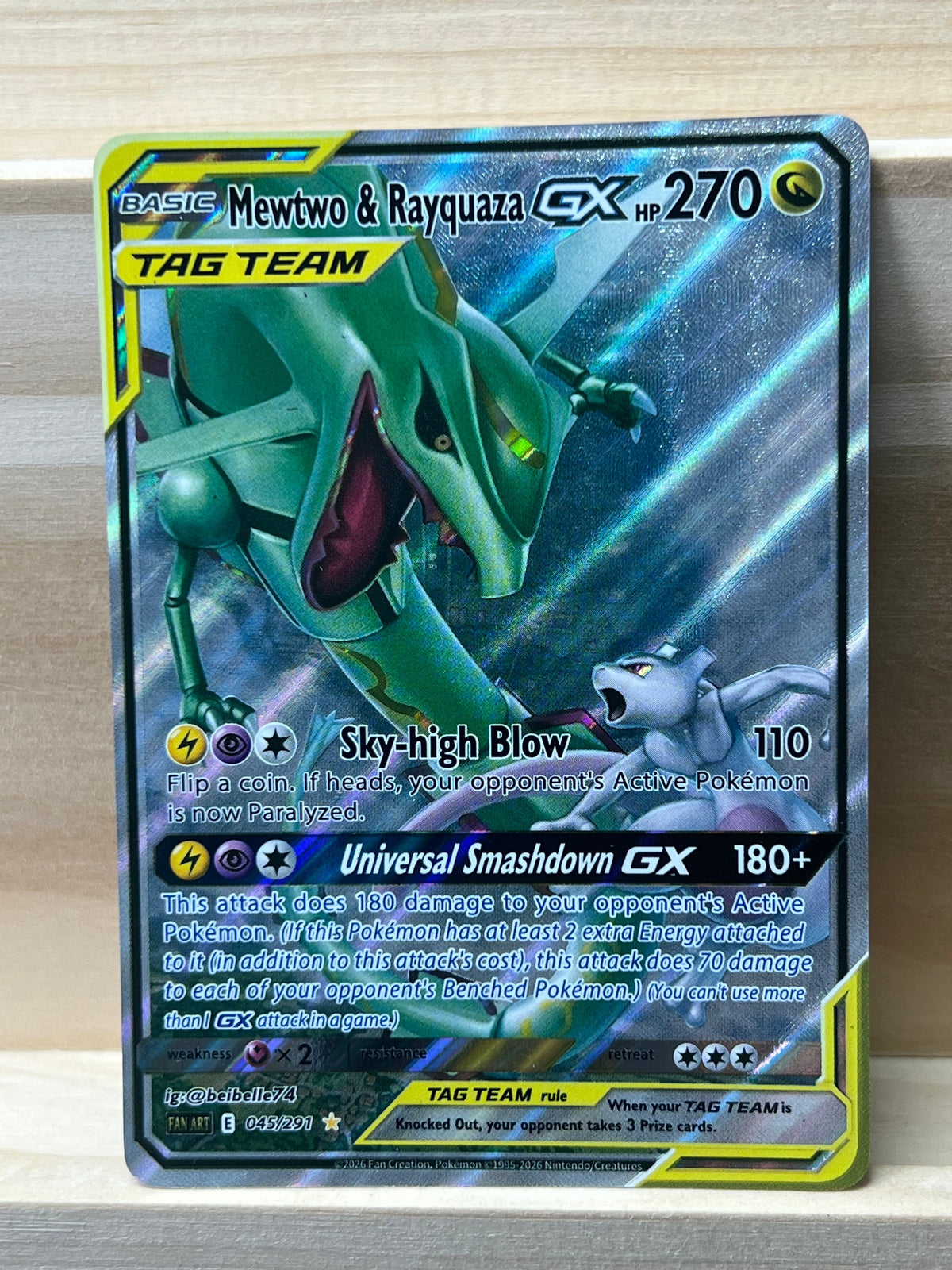 Mewtwo & Rayquaza GX*-Y604