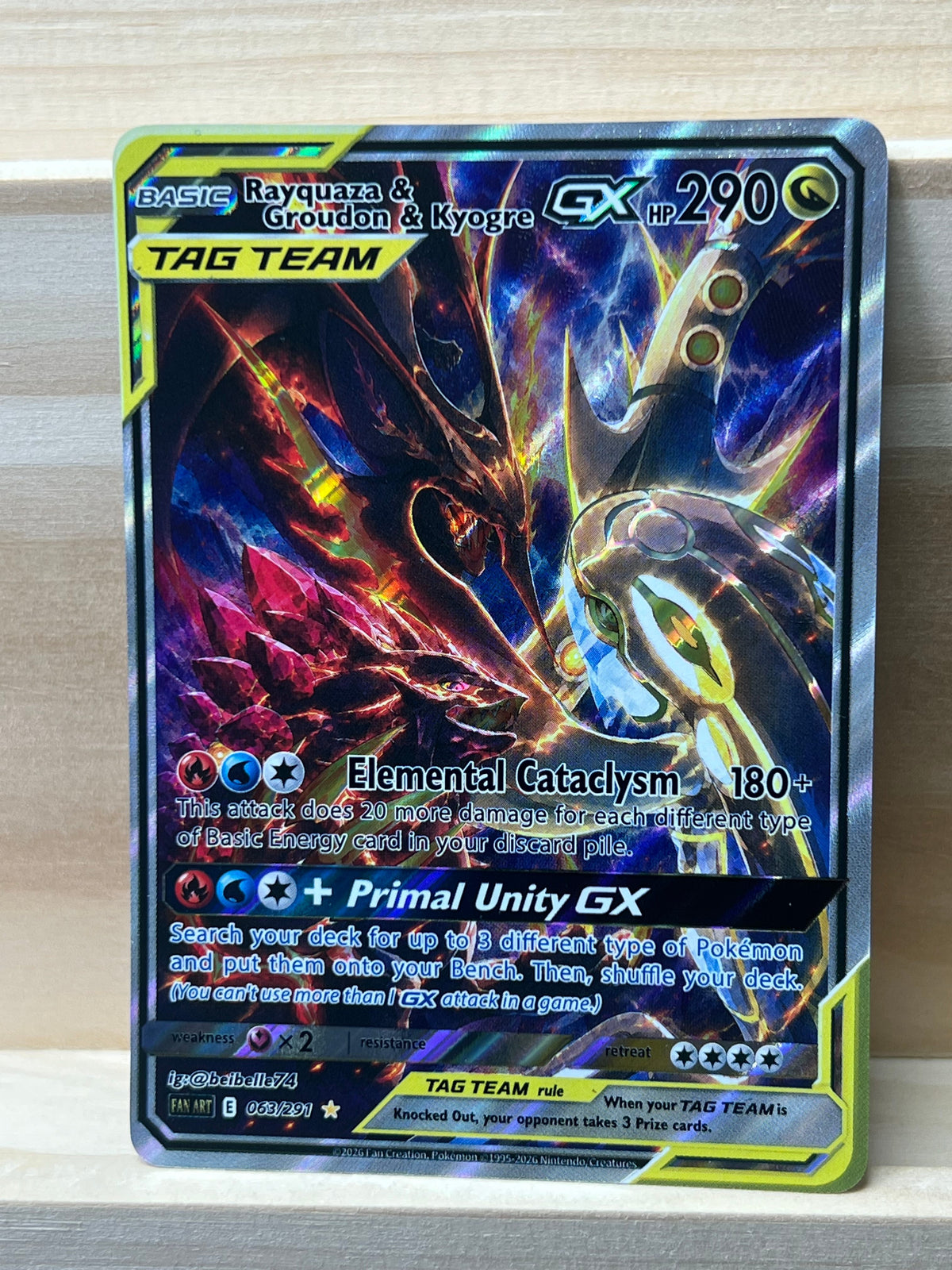 Rayquaza & Groudon & Kyogre GX*-Y613