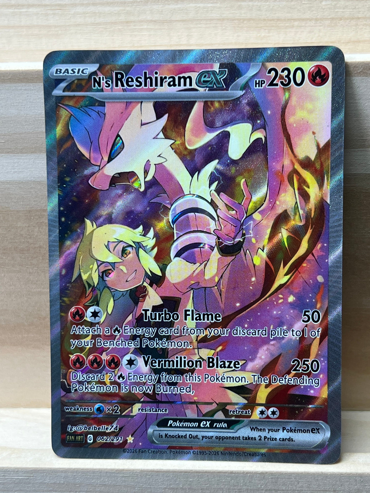 N's Reshiram ex*-Y625