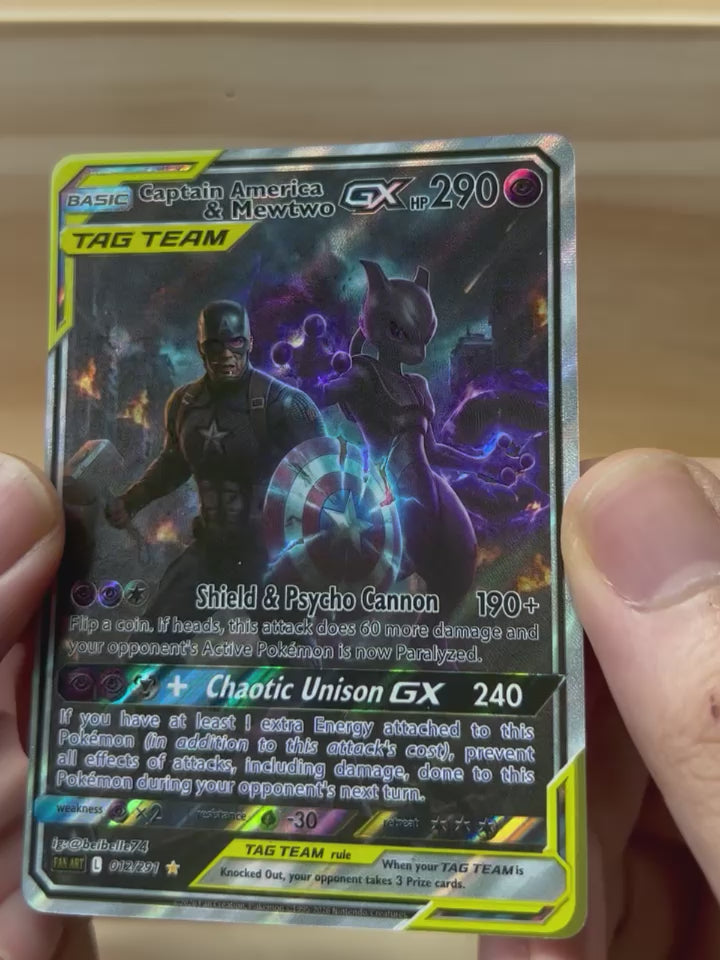 Captain America & Mewtwo GX*-Y534