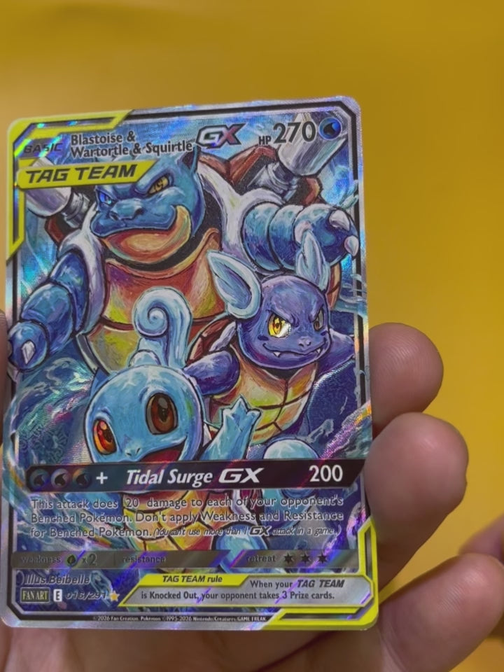 Squirtle & Wartortle & Blastoise--Y344