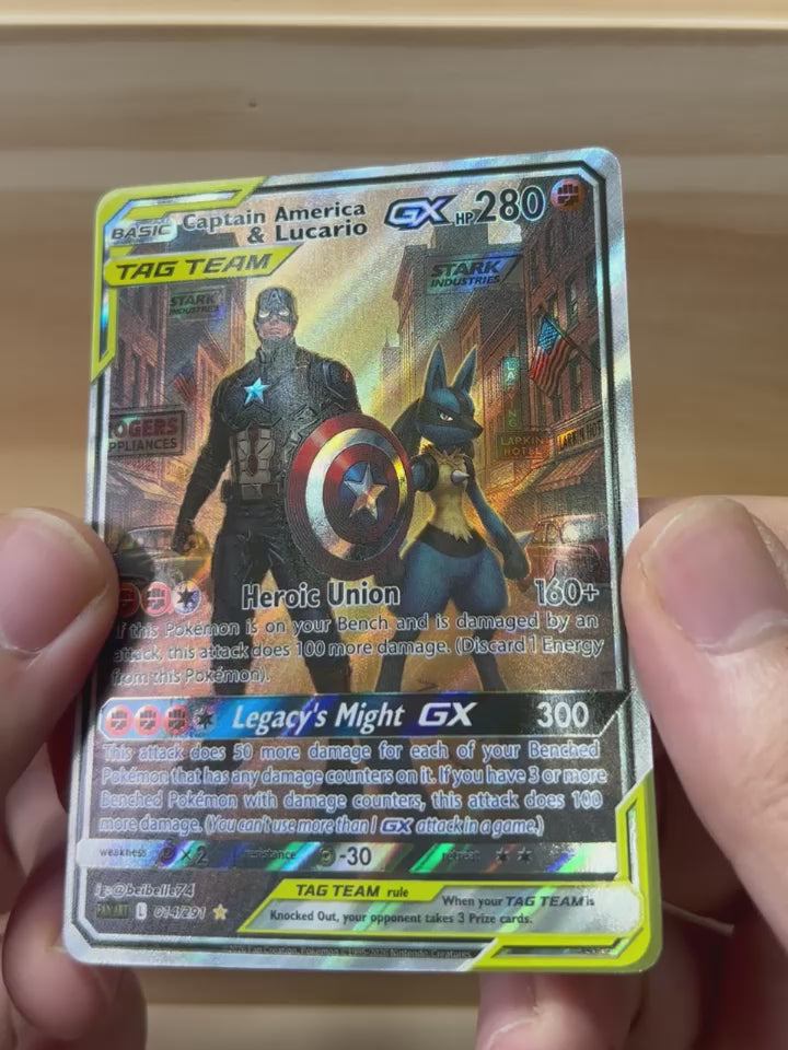 Captain America & Lucario*-Y536
