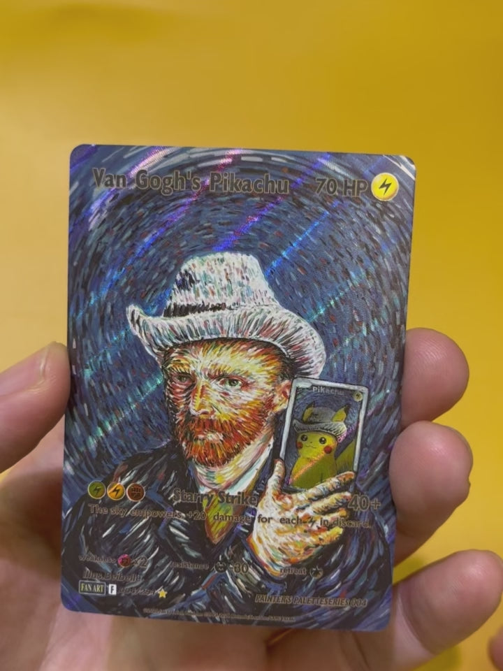 Van Gogh's Pikachu Hand-drawn--Y350