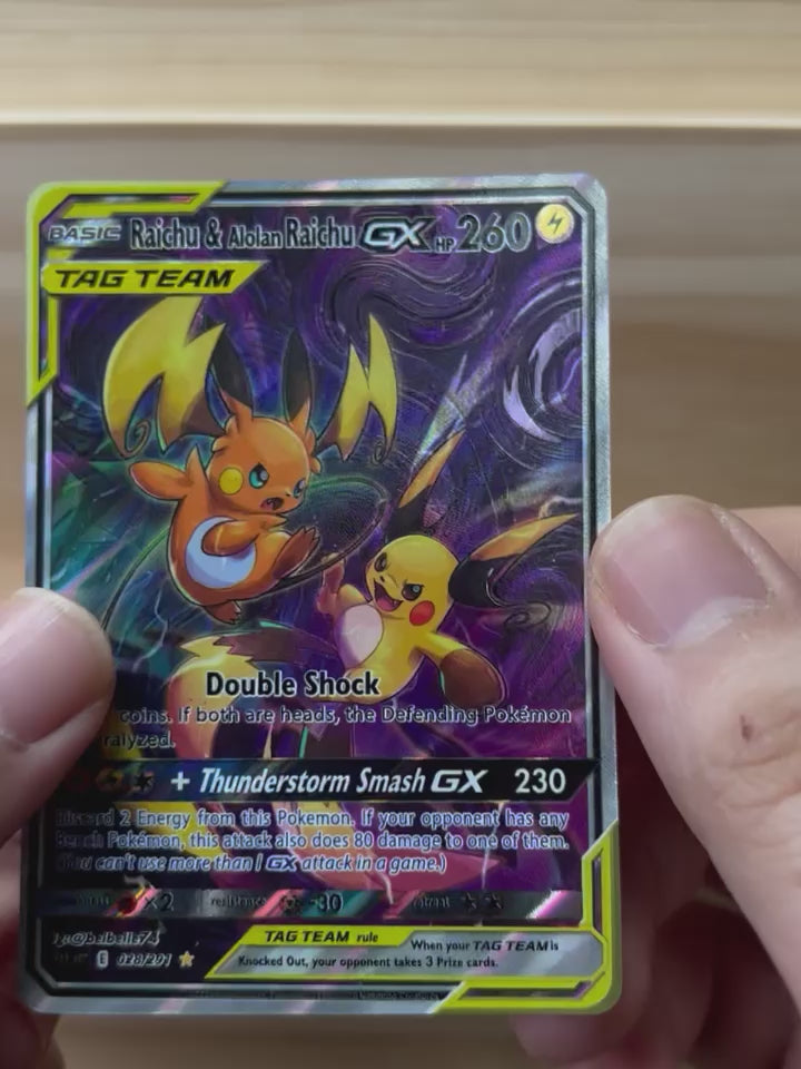Raichu & Alolan Raichu GX*-Y502