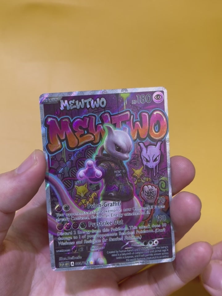 Mewtwo Graffiti Style--Y305