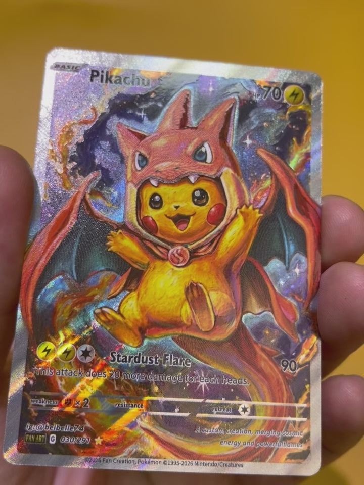 Cape Pikachu Hand-drawn*-Y415