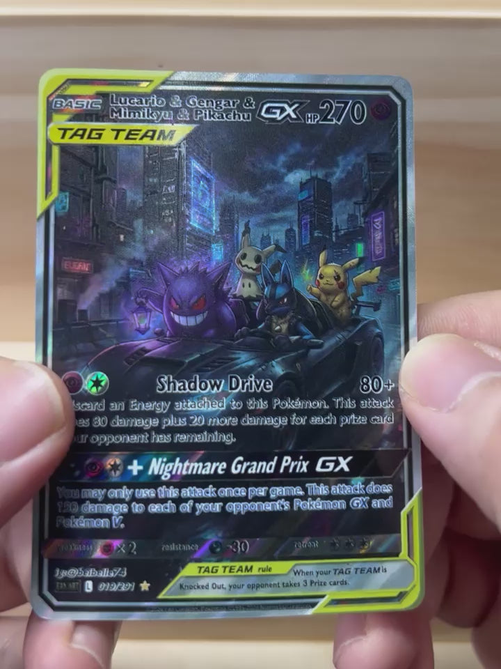 Lucario, Gengar, Mimikyu & Pikachu GX*-Y541